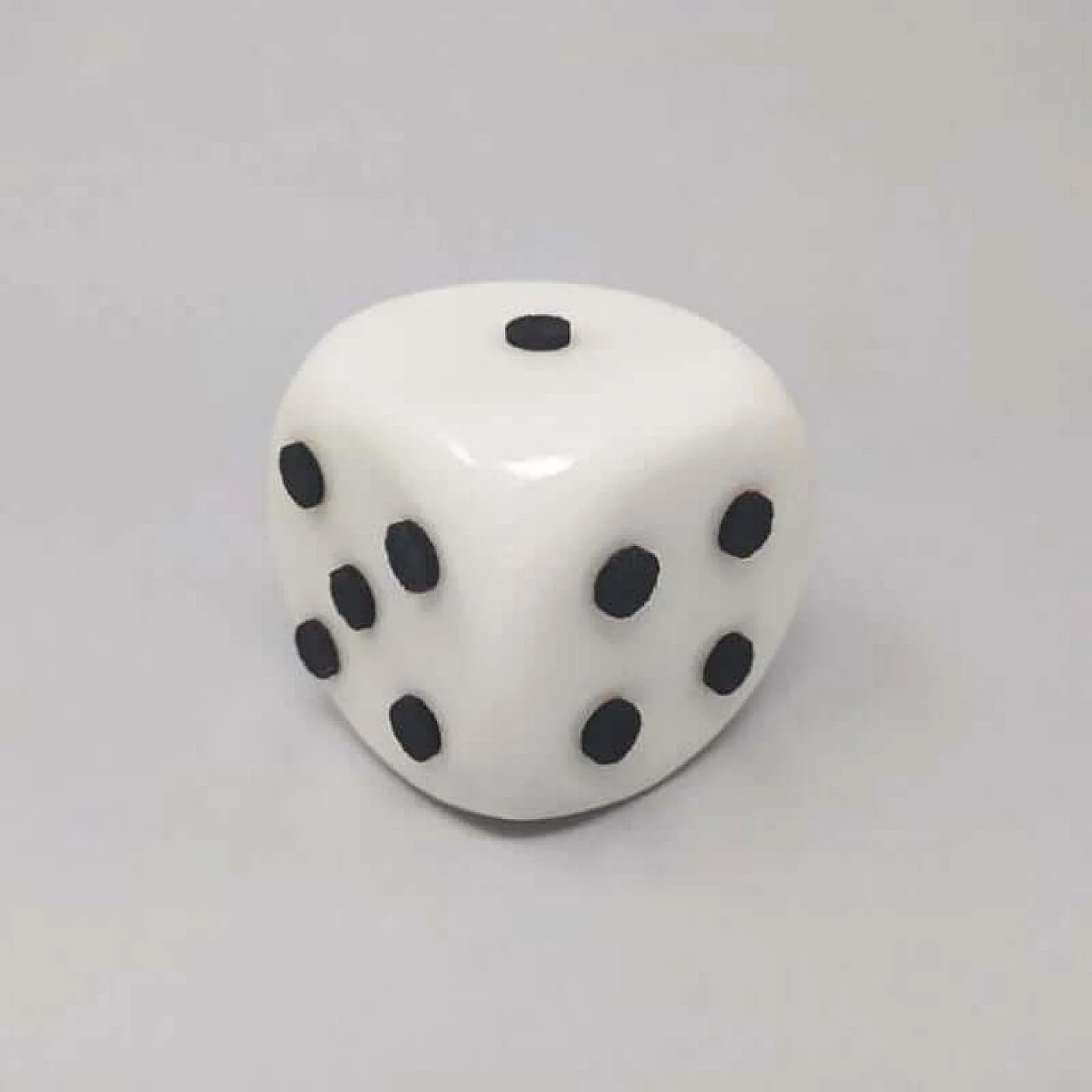 Pair of large marble dice, 1970s 1377308