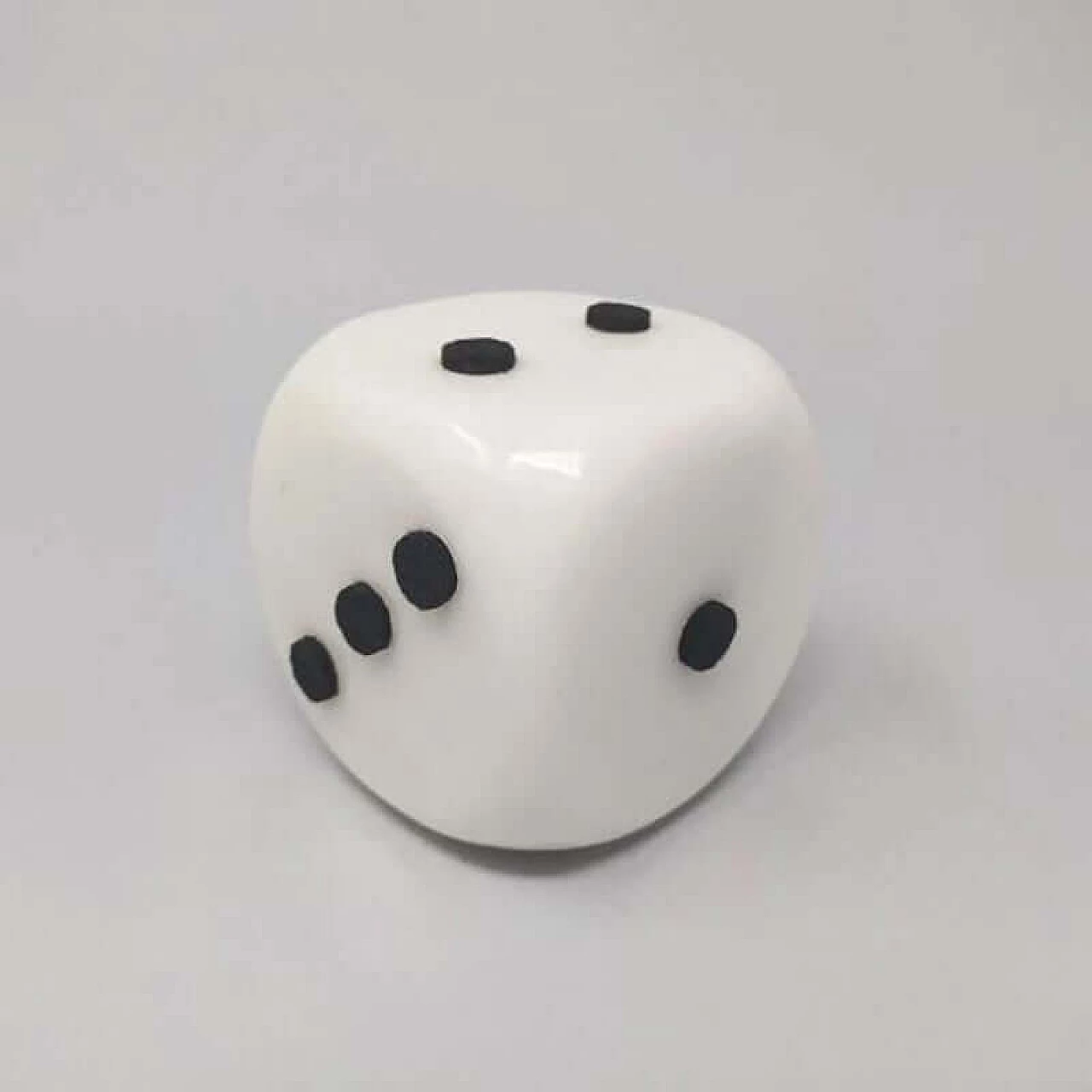 Pair of large marble dice, 1970s 1377309