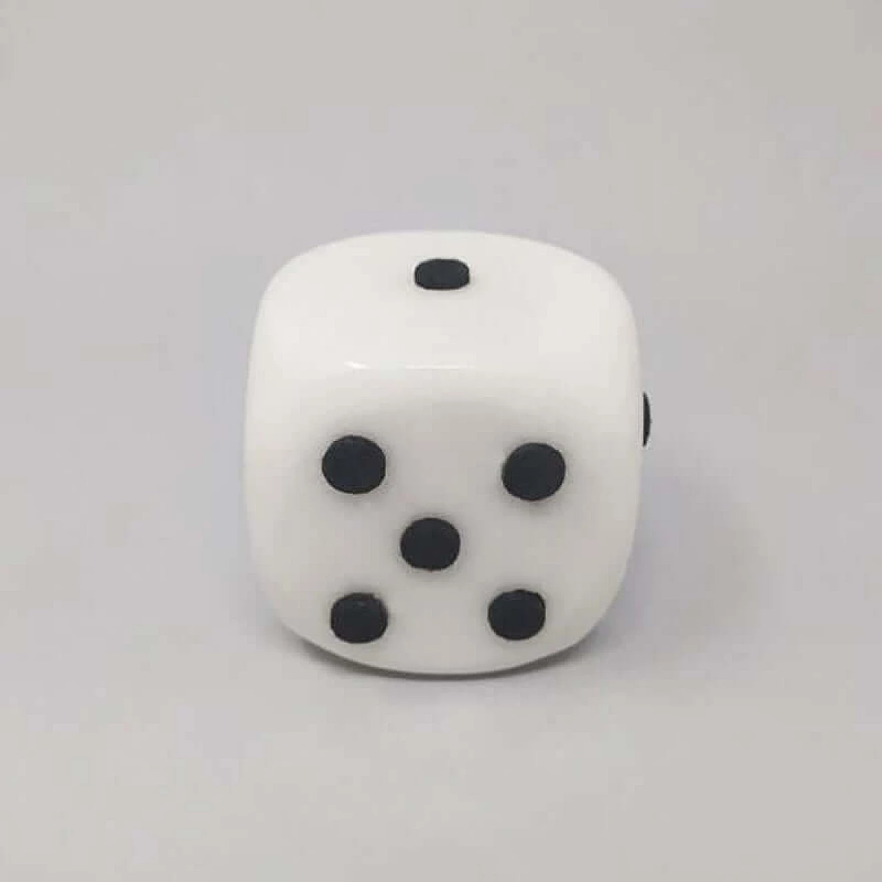 Pair of large marble dice, 1970s 1377310