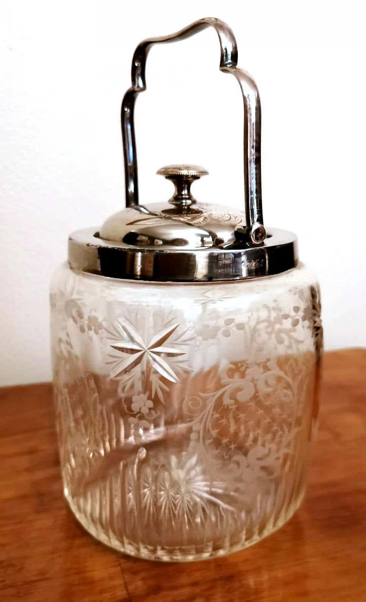Crystal and silver ice bucket by Mappin & Brothers, 19th century 1377333