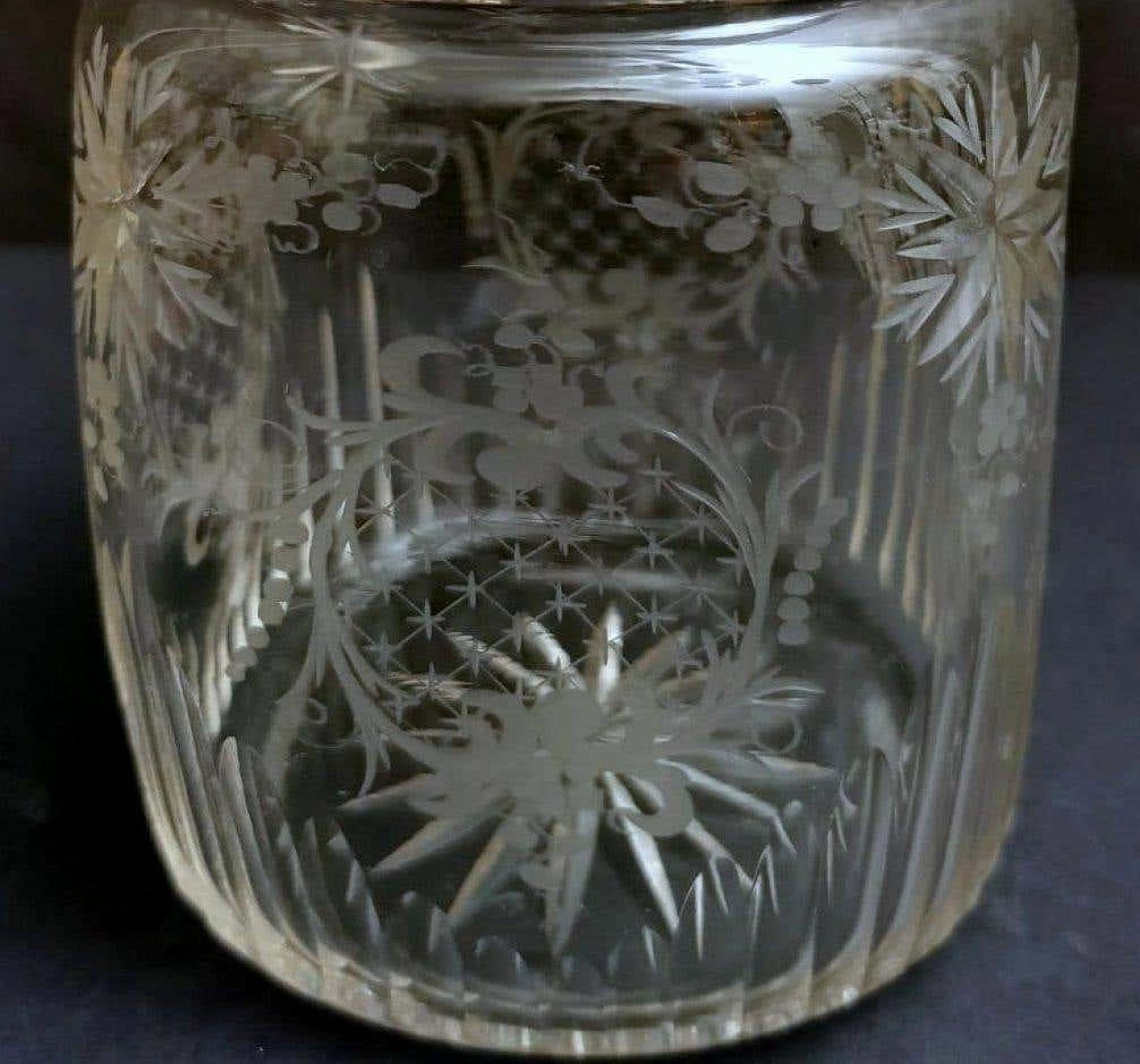 Crystal and silver ice bucket by Mappin & Brothers, 19th century 1377339