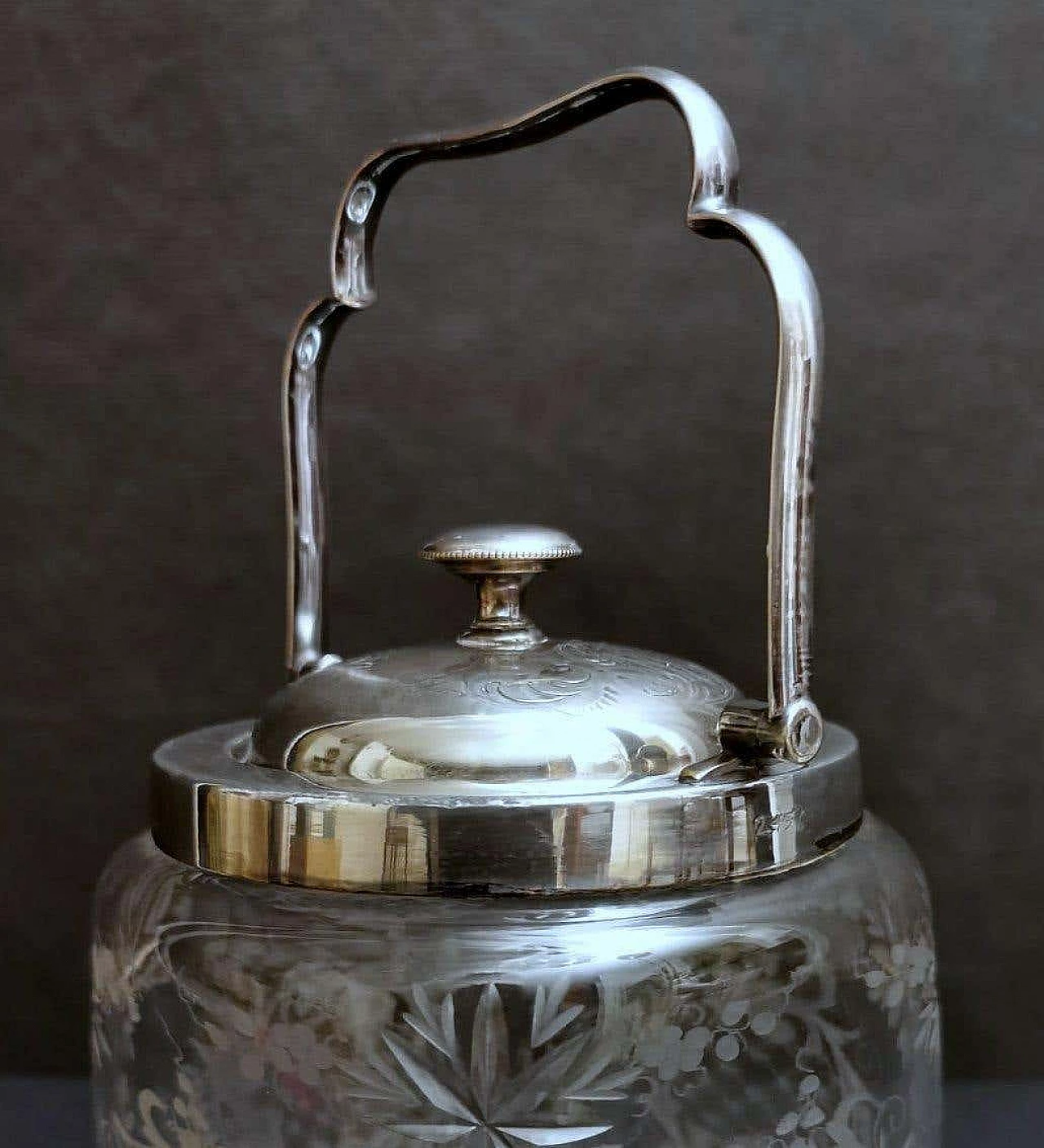 Crystal and silver ice bucket by Mappin & Brothers, 19th century 1377340