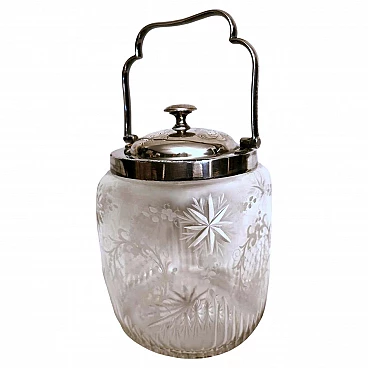Crystal and silver ice bucket by Mappin & Brothers, 19th century