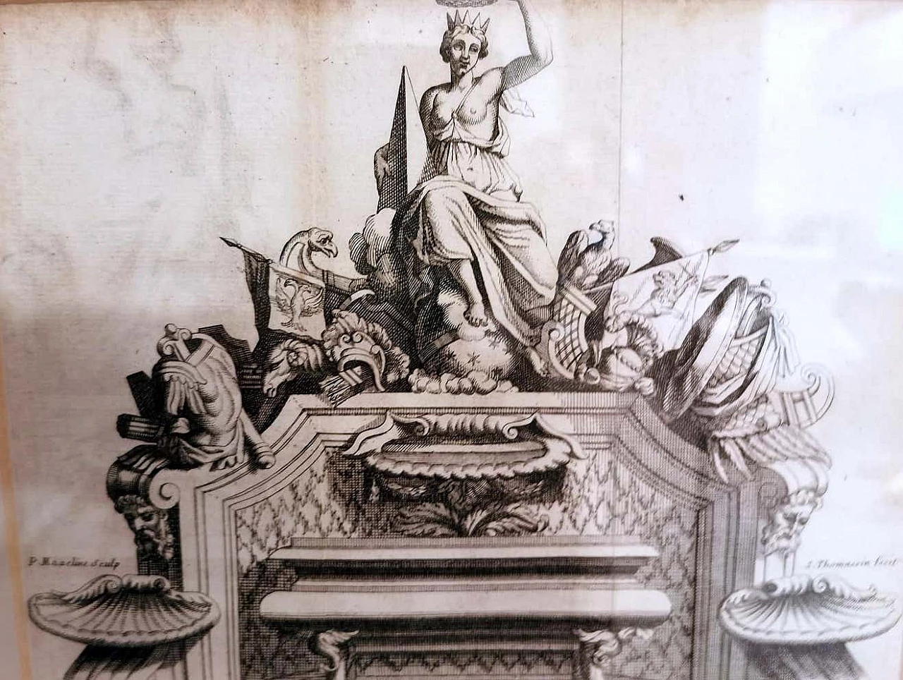 Simon Thomassin, La Gloire De La France, French print, 1724 1377375