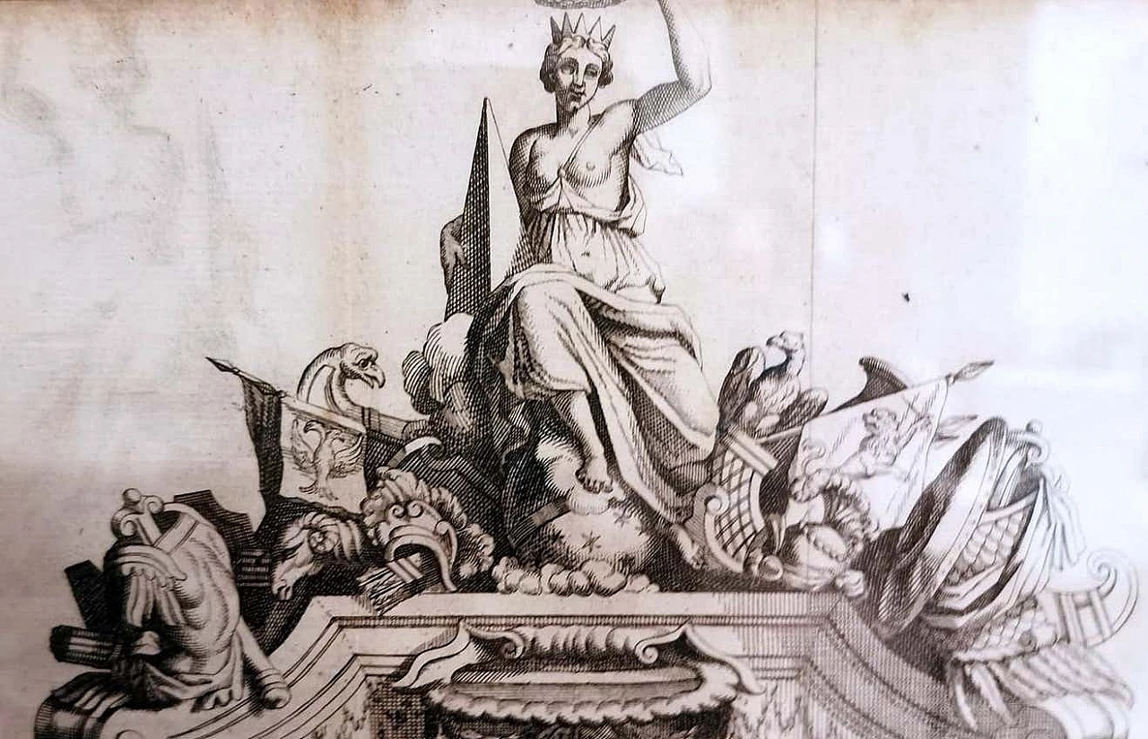Simon Thomassin, La Gloire De La France, stampa francese, 1724 1377376