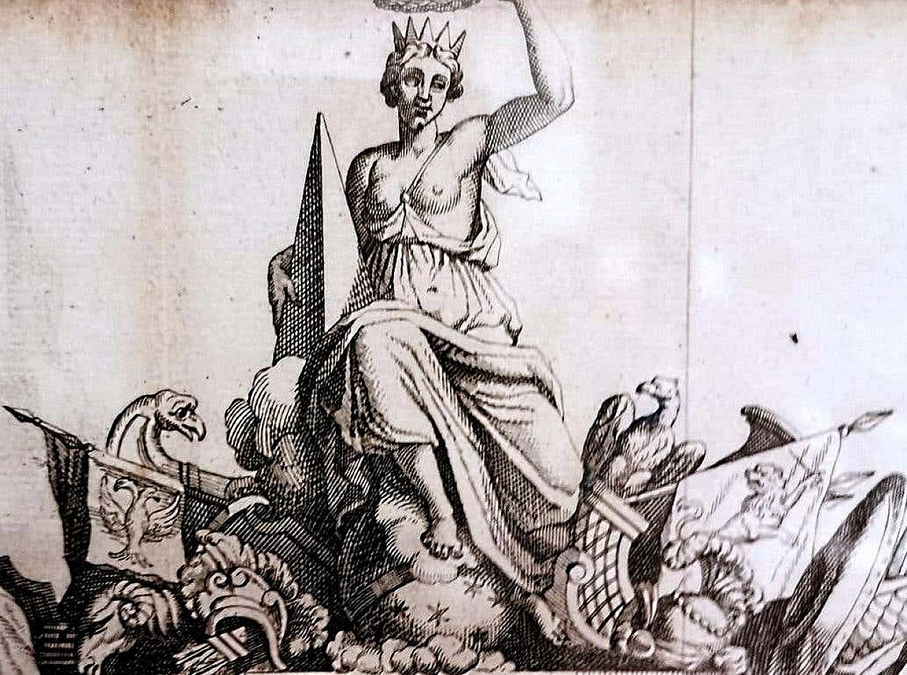 Simon Thomassin, La Gloire De La France, stampa francese, 1724 1377377