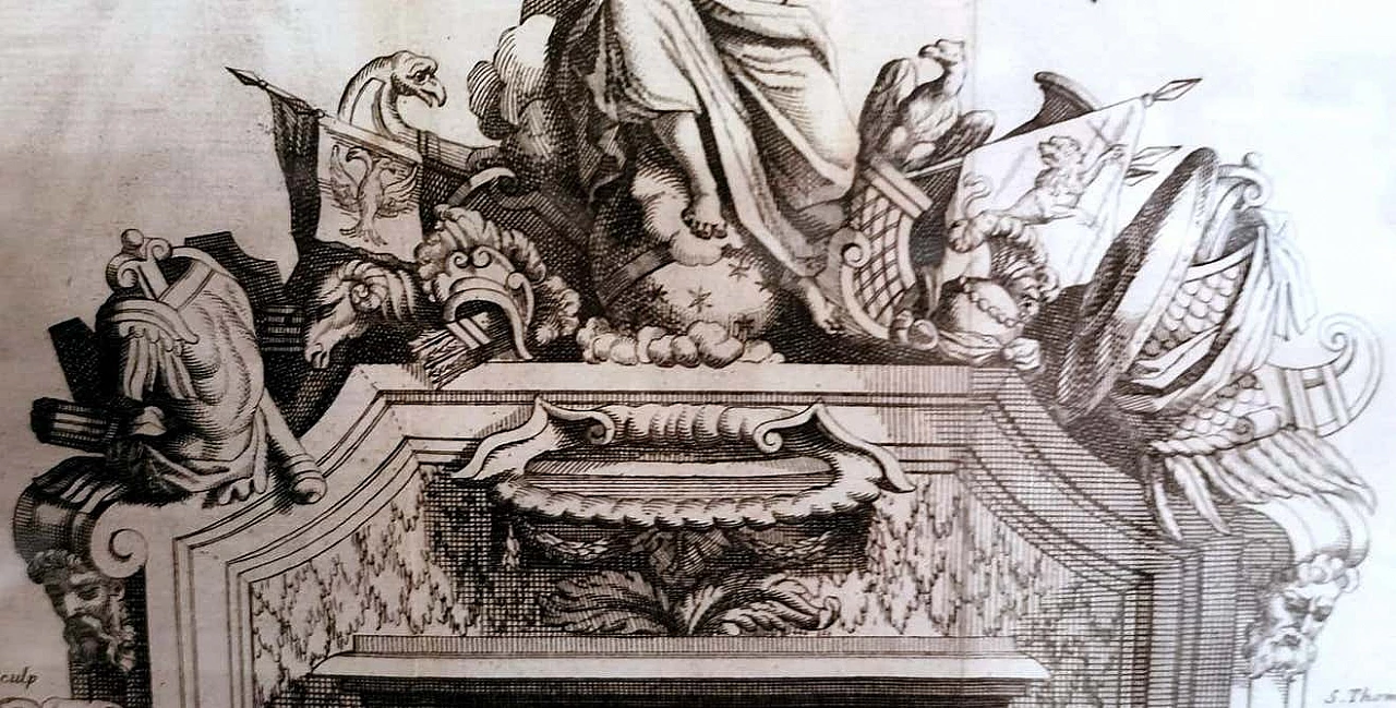 Simon Thomassin, La Gloire De La France, stampa francese, 1724 1377379