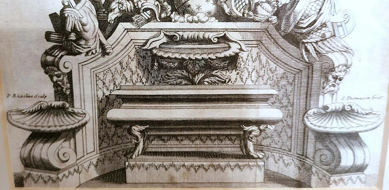 Simon Thomassin, La Gloire De La France, stampa francese, 1724 1377380