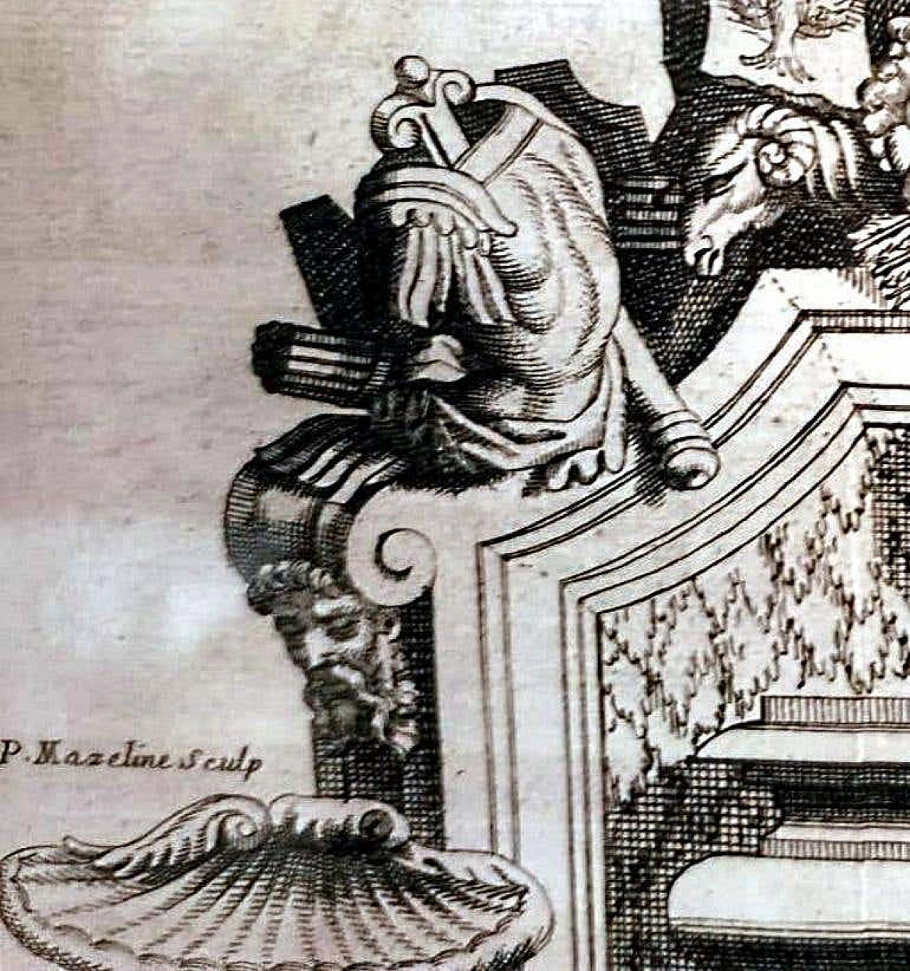 Simon Thomassin, La Gloire De La France, stampa francese, 1724 1377381
