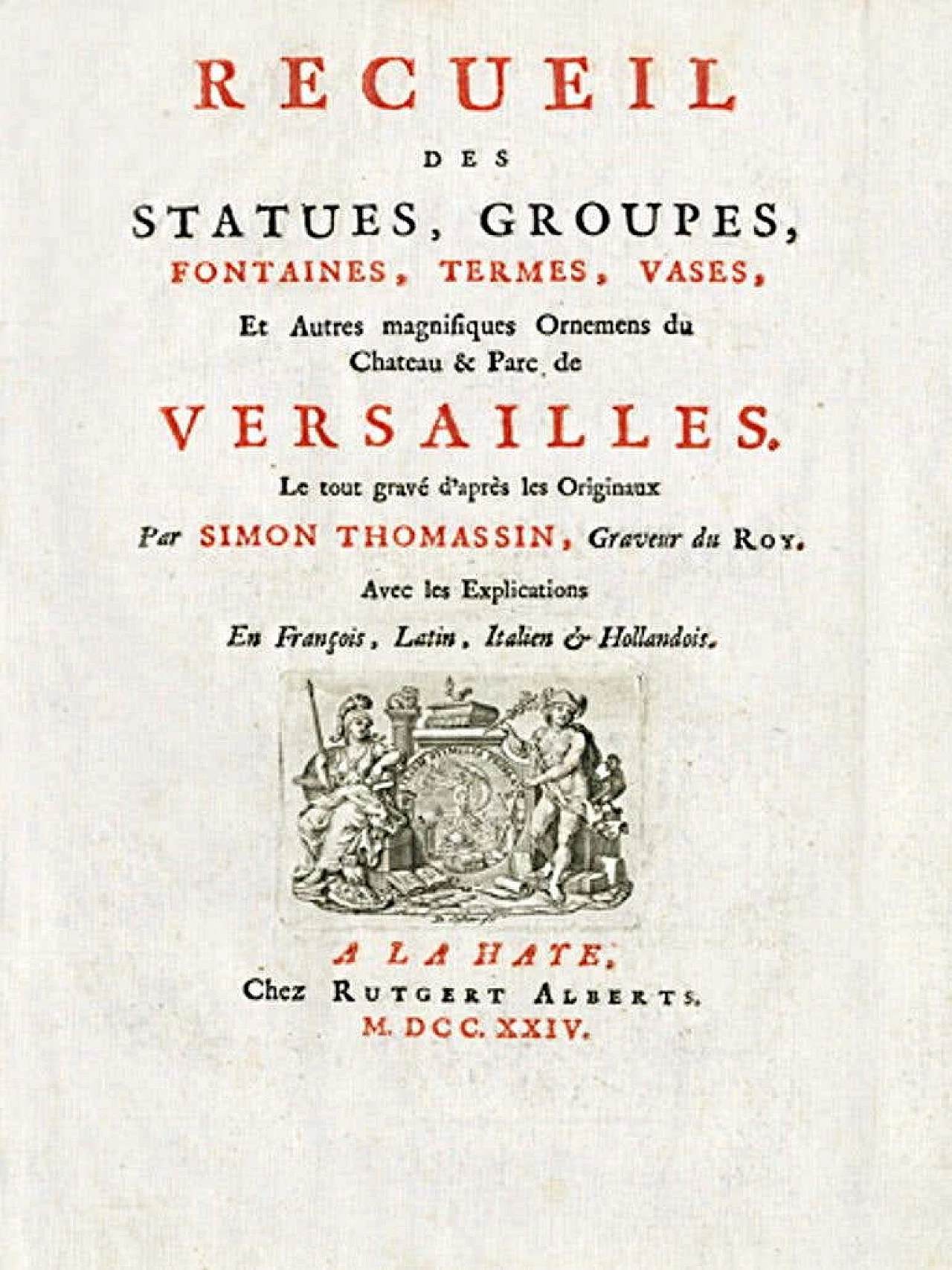 Simon Thomassin, La Gloire De La France, stampa francese, 1724 1377383