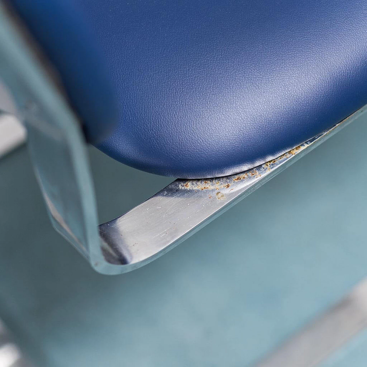 4 Sedie in ecopelle e velluto, anni '70 1377434