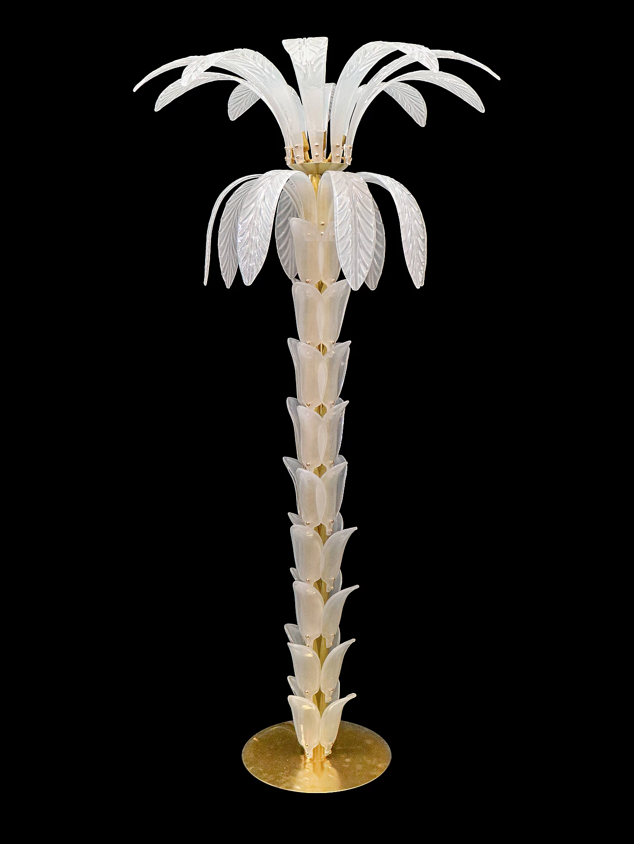 Palm-shaped floor lamp in Murano glass, 1970s 1377477