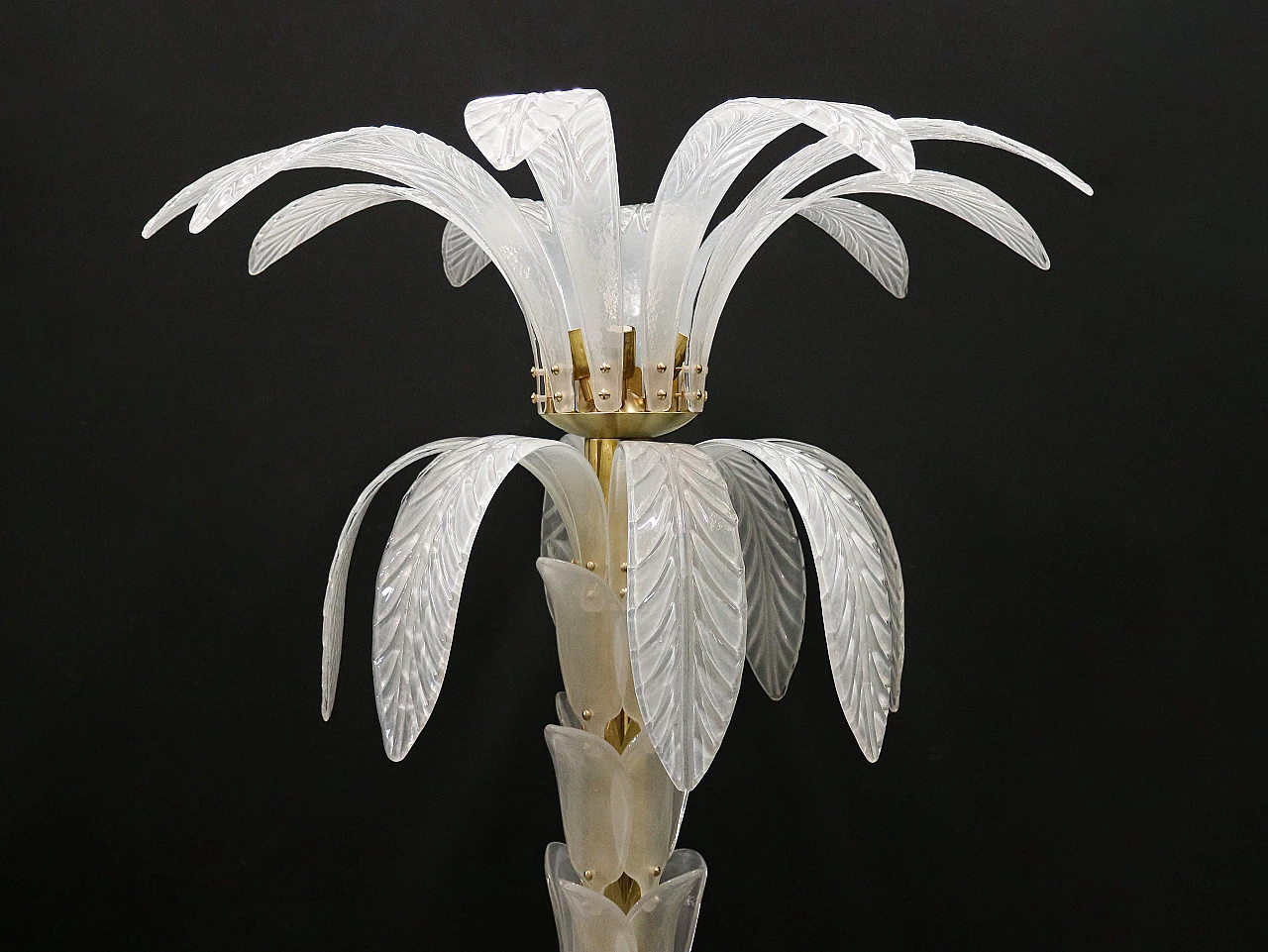 Palm-shaped floor lamp in Murano glass, 1970s 1377478