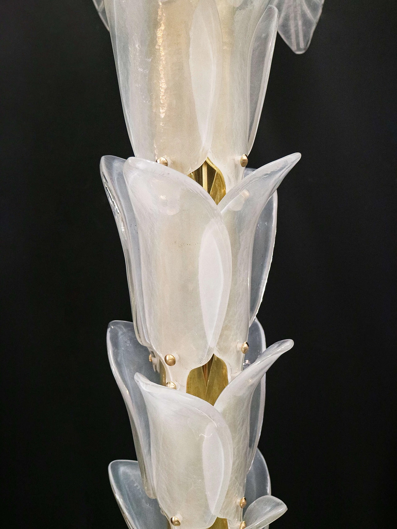 Palm-shaped floor lamp in Murano glass, 1970s 1377480