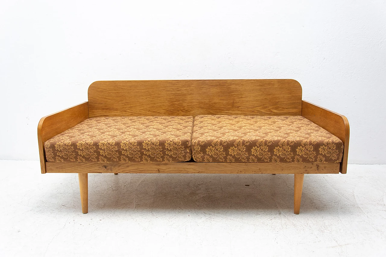 Folding sofa daybed by Interier Praha, 1960s 1377597