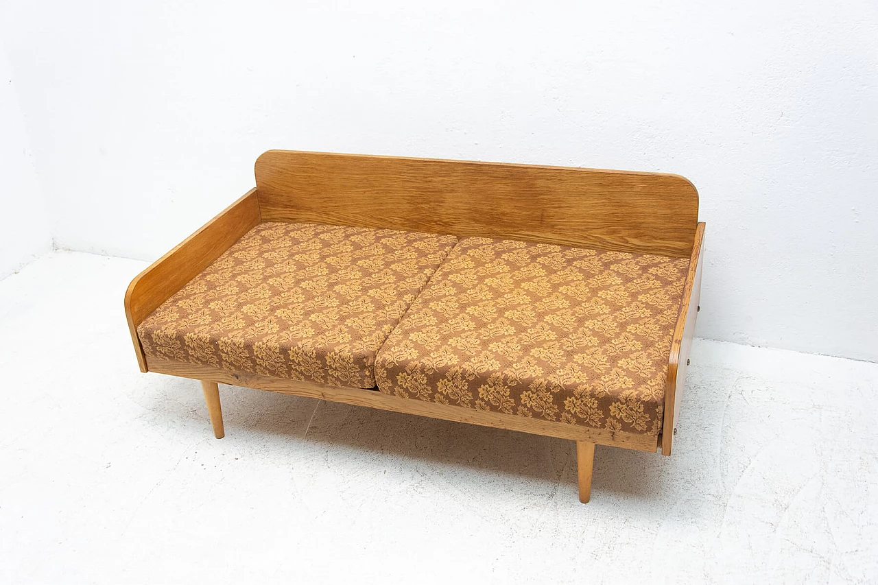 Folding sofa daybed by Interier Praha, 1960s 1377599