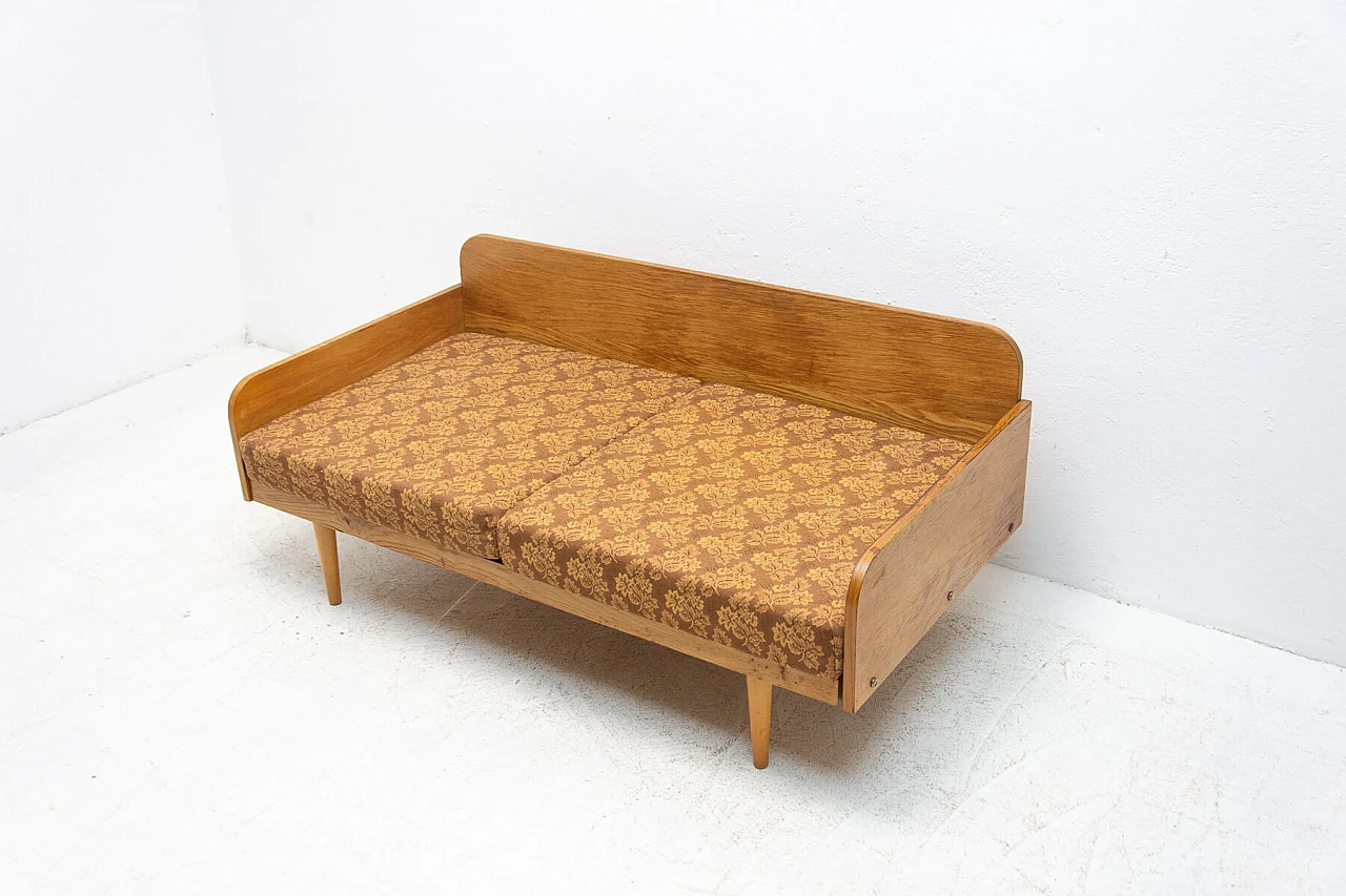 Folding sofa daybed by Interier Praha, 1960s 1377602