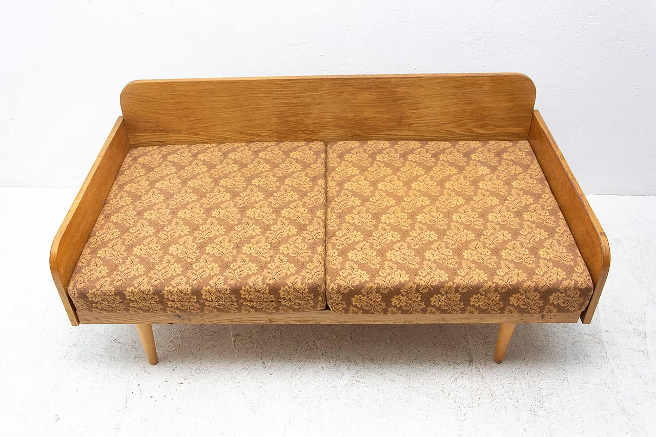 Folding sofa daybed by Interier Praha, 1960s 1377606