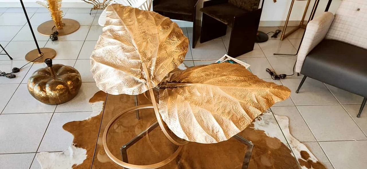 Lampada da tavolo in ottone di Tommaso Barbi, anni '60 1377760