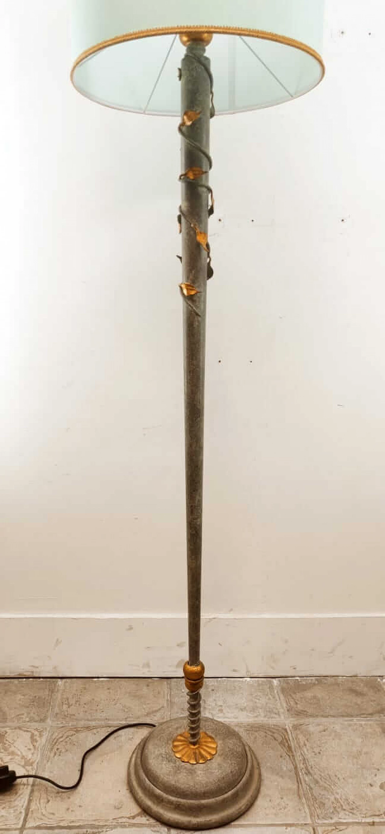 Floor lamp with decorative leaves, 1960s 1377776