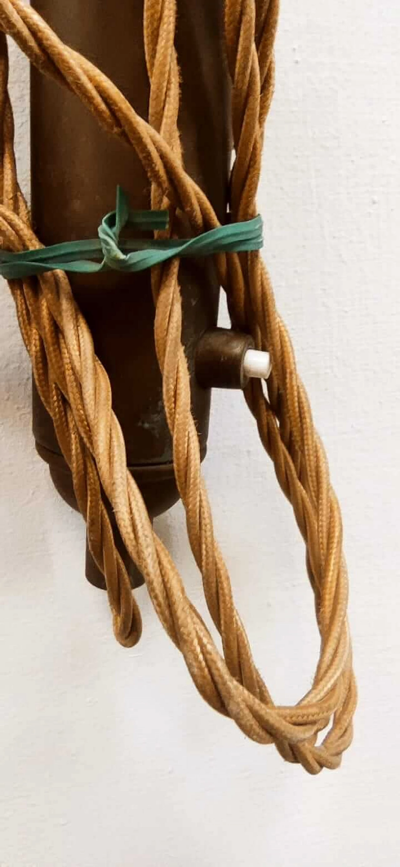 Adjustable wall lamp with lampshade, 1980s 1377815