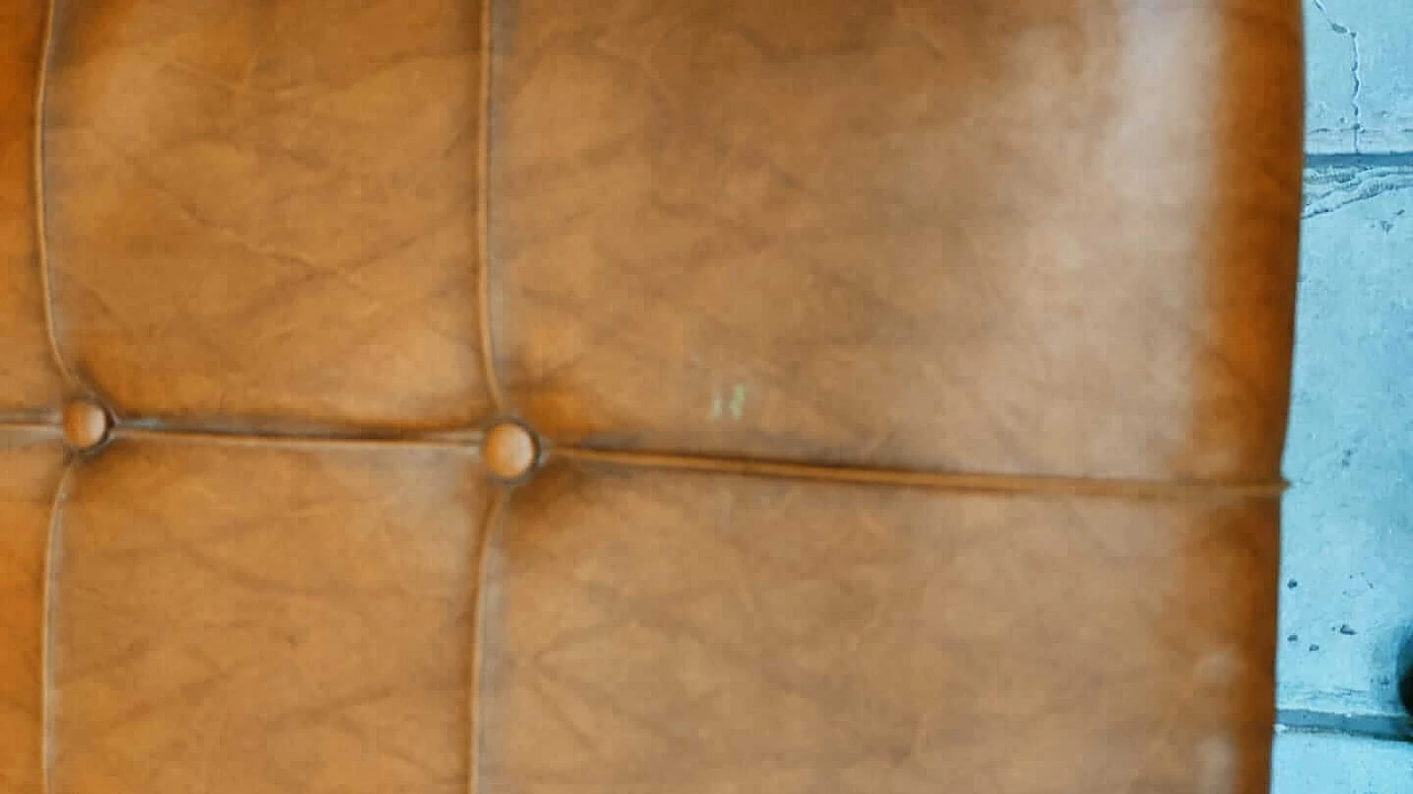 Pair of armchairs with brown fabric, 1960s 1377904