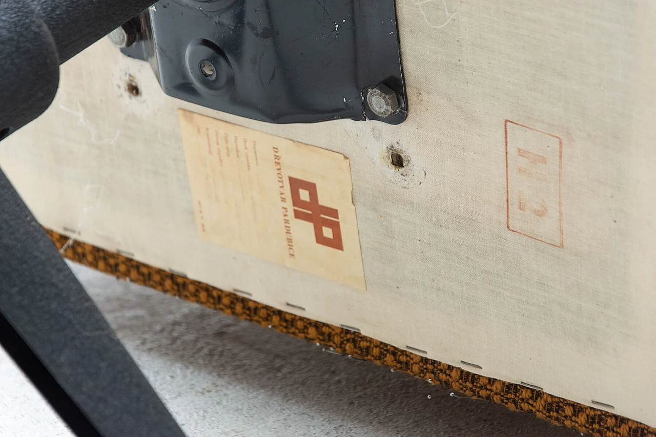 Czechoslovak swivel armchair with iron base, 1970s 1378174