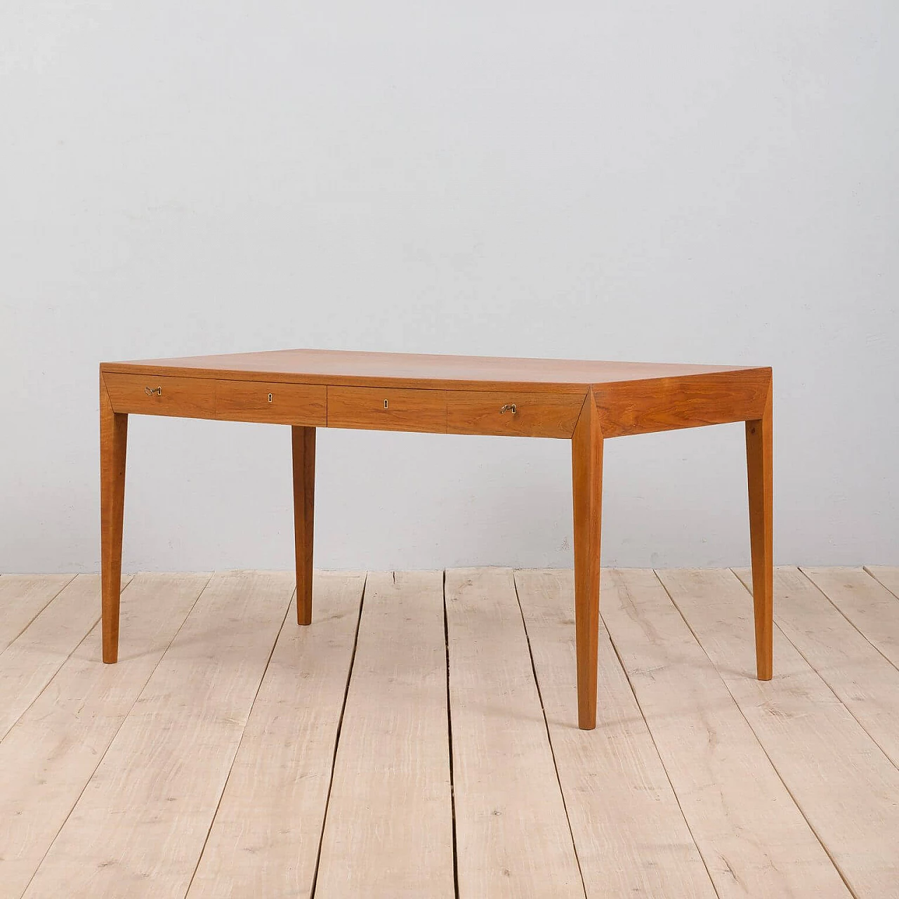 Danish desk with 4 drawers by Severin Hansen for Haslev, 1960s 1378718