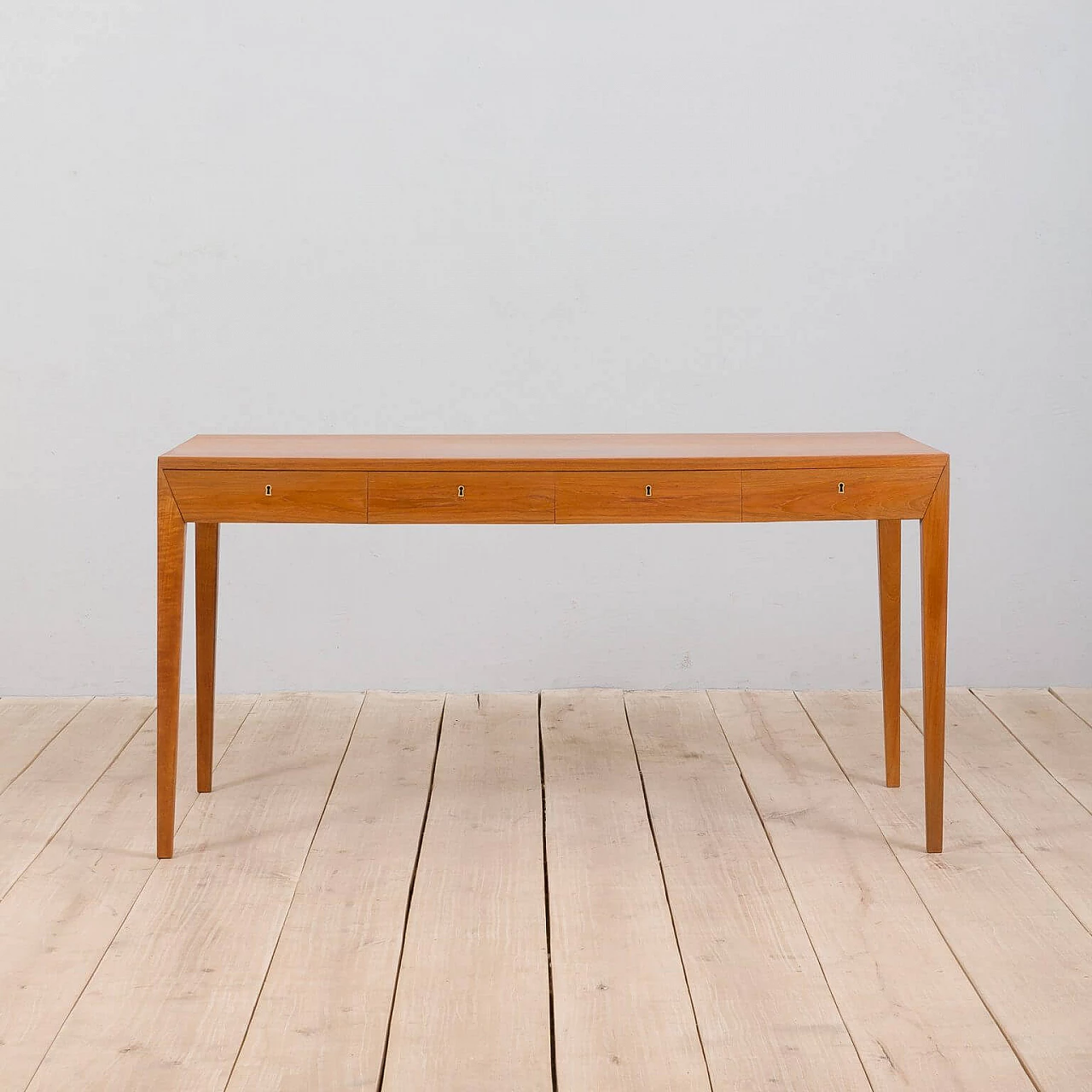 Danish desk with 4 drawers by Severin Hansen for Haslev, 1960s 1378724