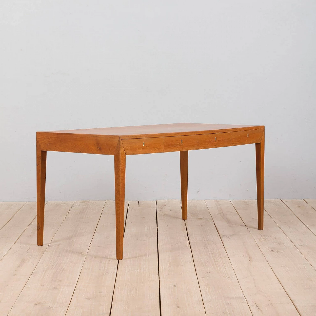 Danish desk with 4 drawers by Severin Hansen for Haslev, 1960s 1378726