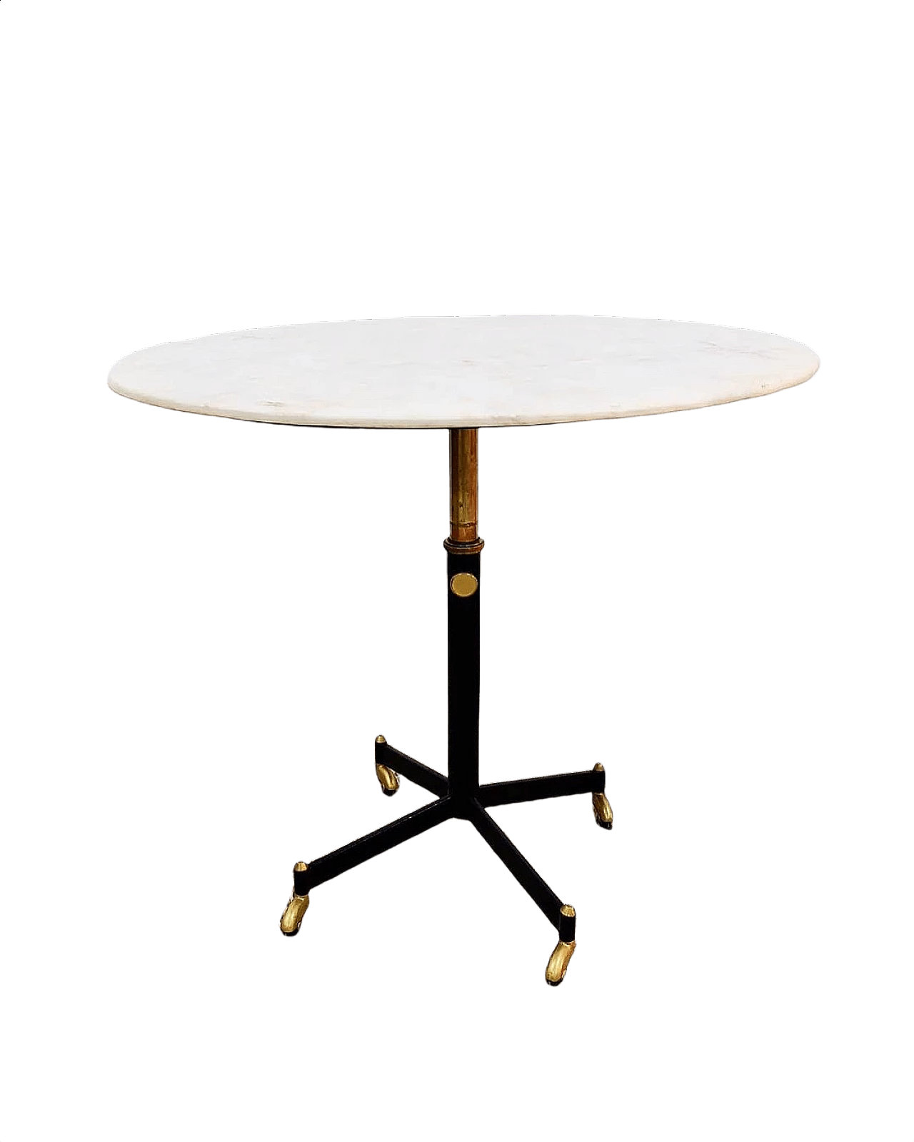 Wheeled table with marble top by Gio Ponti, 1960s 1378920