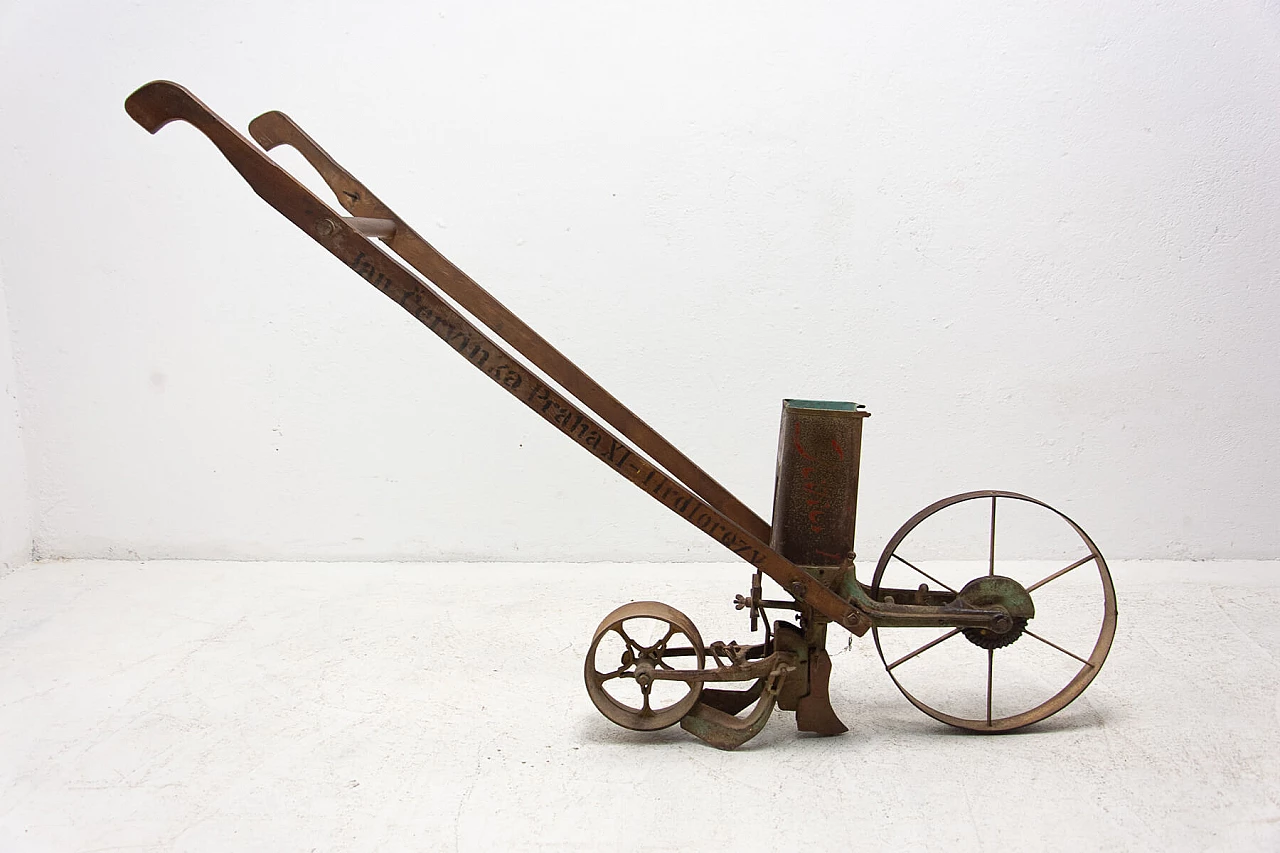 Austrian single-row manual seed drill, early 1900s 1379512