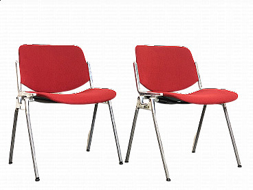 Pair of DSC 106 chairs by Giancarlo Piretti for Anonima Castelli, 1960s