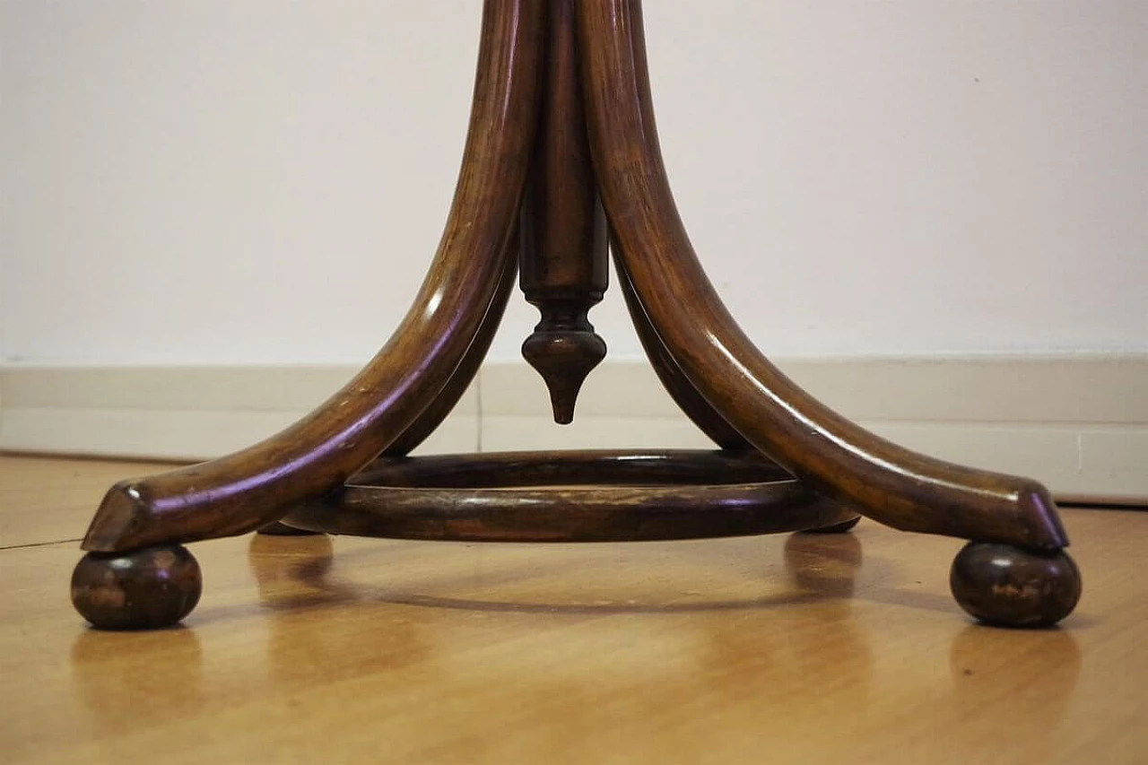 Thonet-style curved beech coat rack, 1940s 1379611