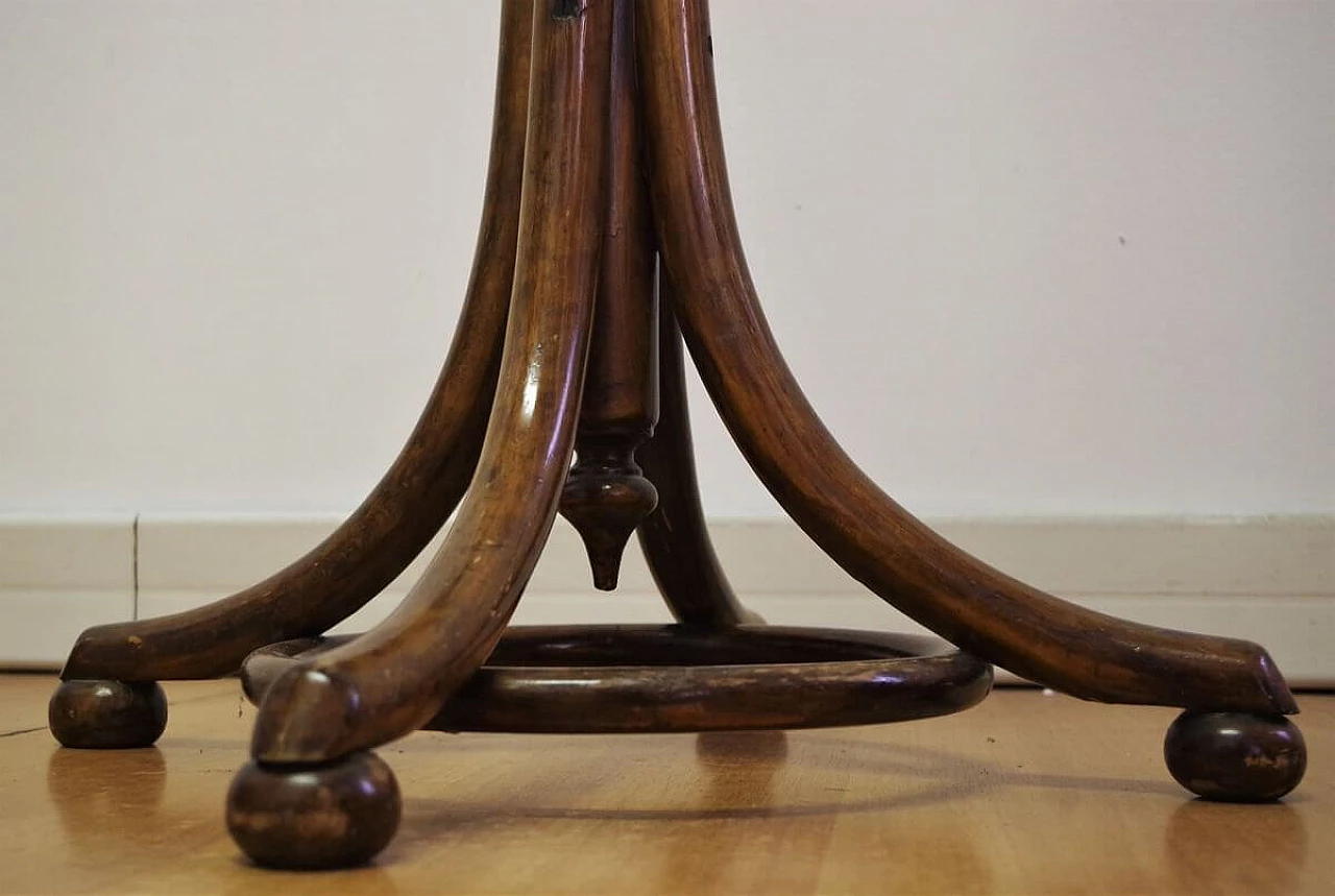 Thonet-style curved beech coat rack, 1940s 1379614