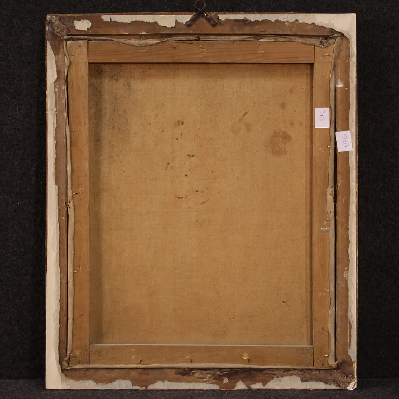 Ritratto di donna anziana, dipinto italiano olio su tela, '800 1379619