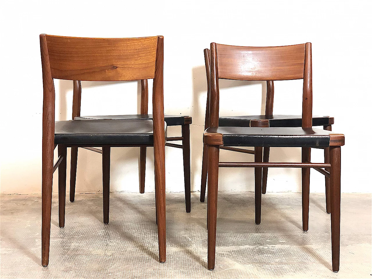 4 Danish teak chairs, 60s 1379788