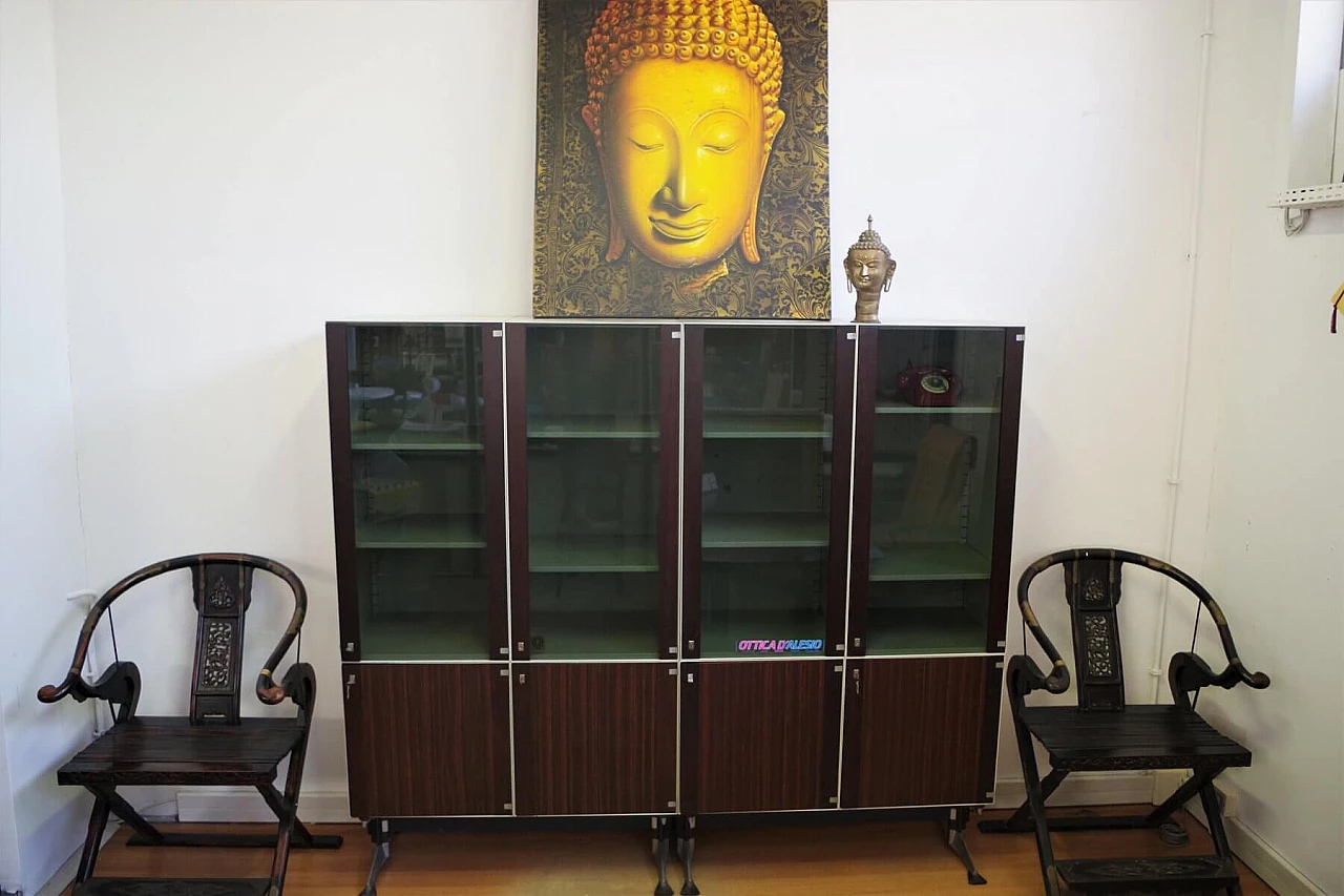 Office desk with display case by Giaiotti spa, 1960s 1379843