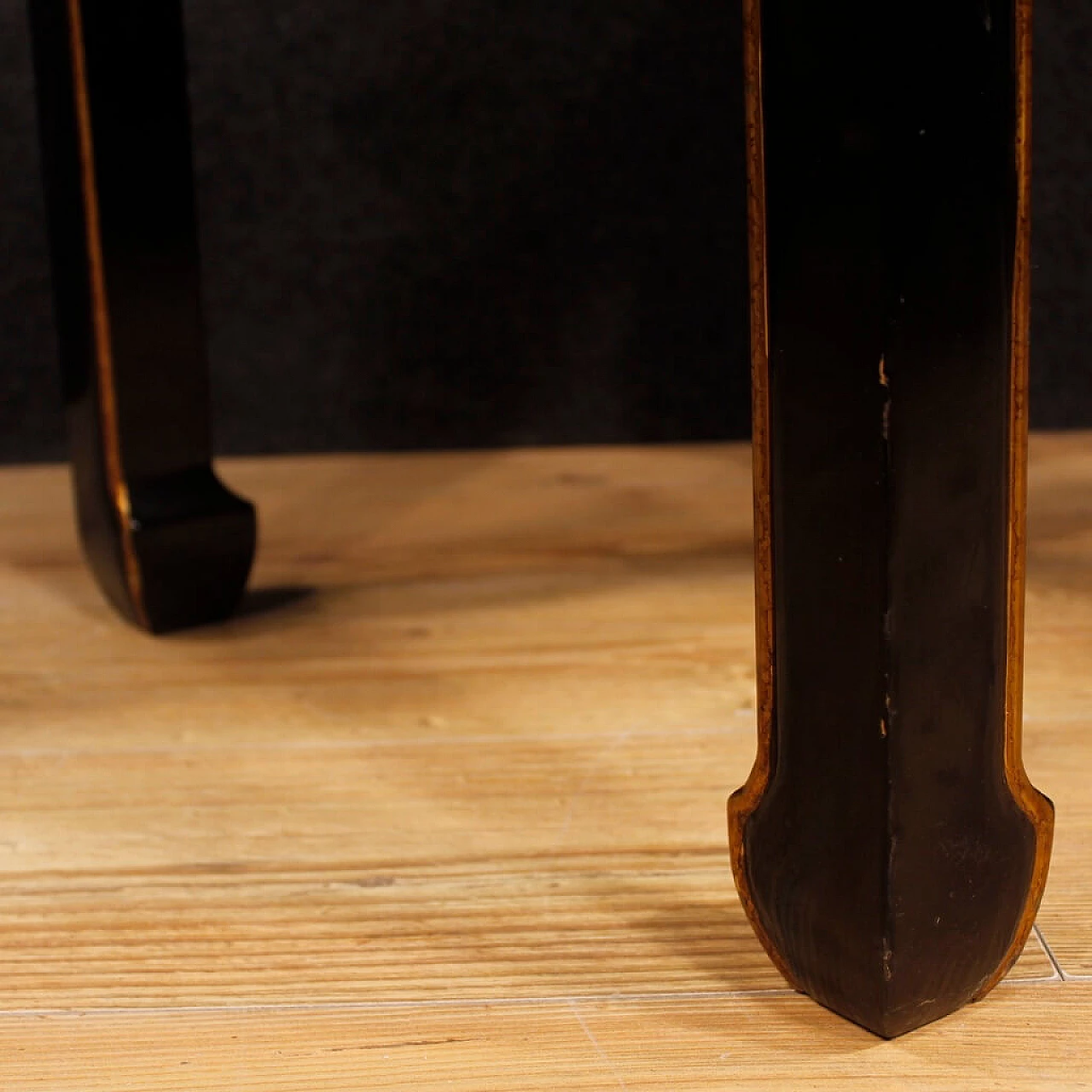 French coffee table in lacquered, painted and gilded wood with chinoiserie decorations 1379952