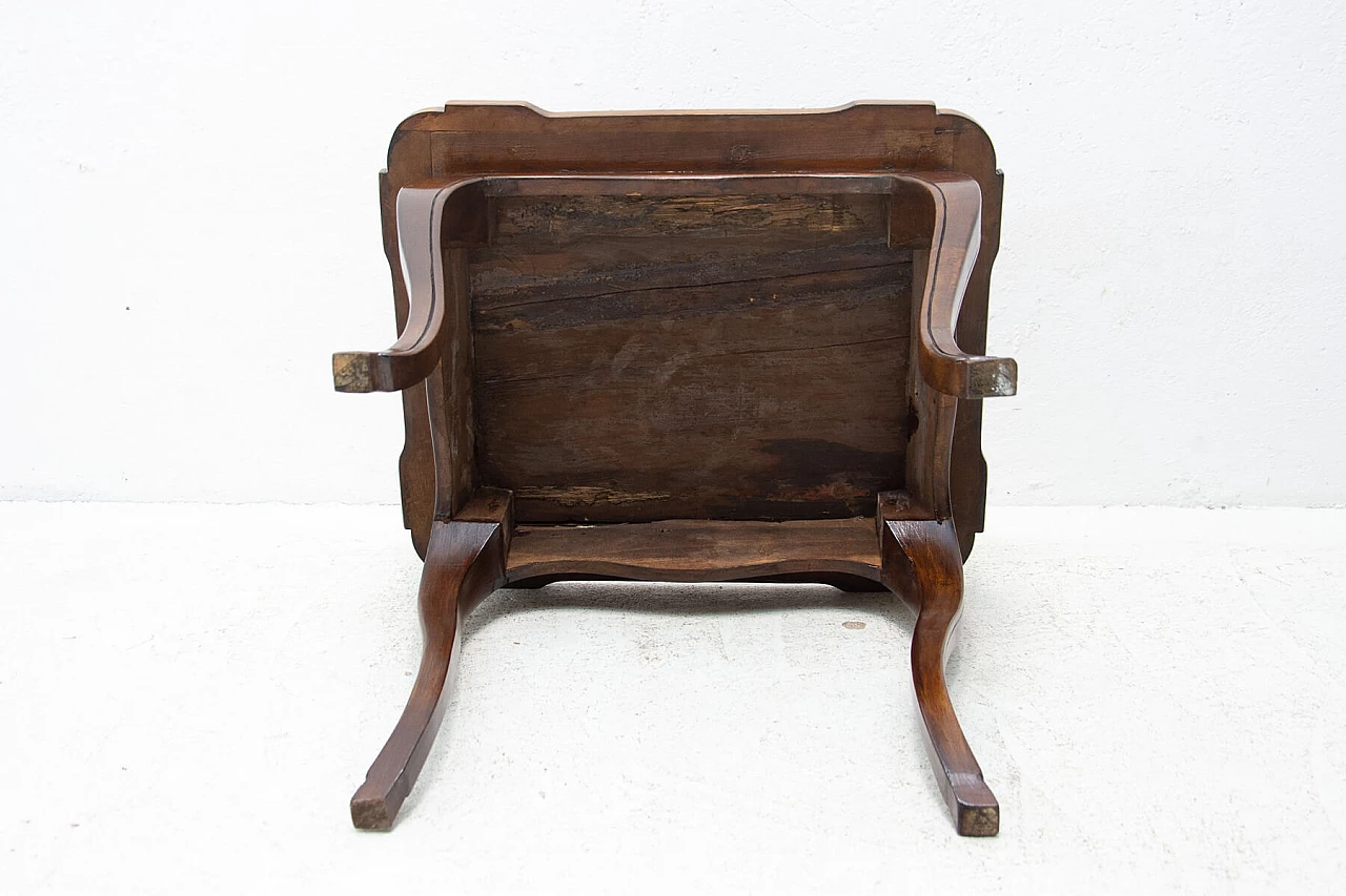 Tavolino intarsiato neobarocco Austriaco, fine '800 1380129