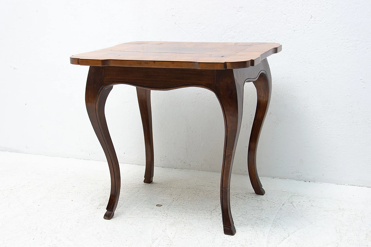 Tavolino intarsiato neobarocco Austriaco, fine '800 1380133