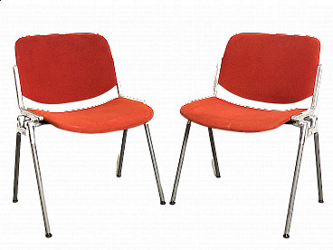 Pair of chairs DSC 106 by Giancarlo Piretti for Anonima Castelli, 1960s