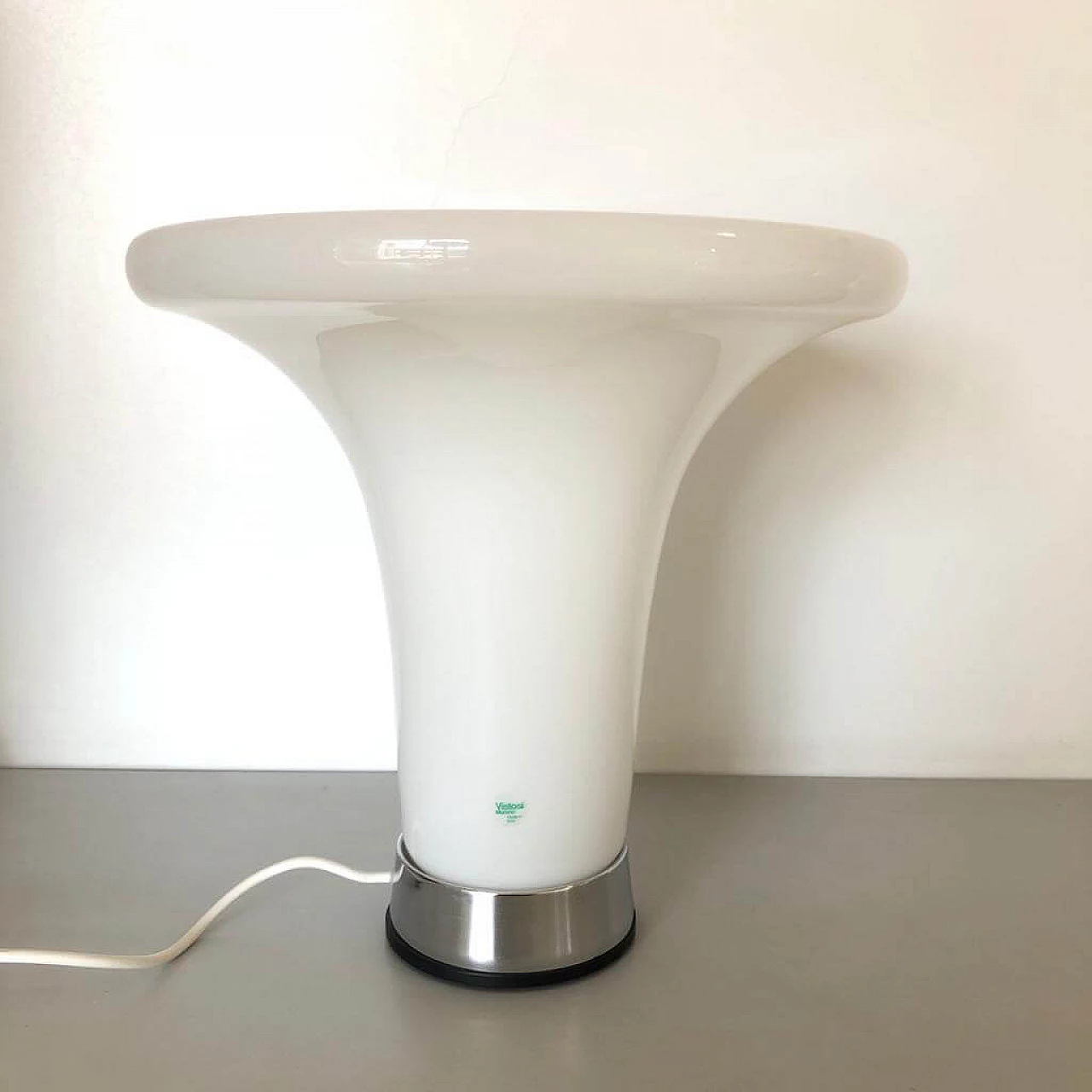 Lampada da tavolo in vetro Comare di Vistosi, anni '60 1380189