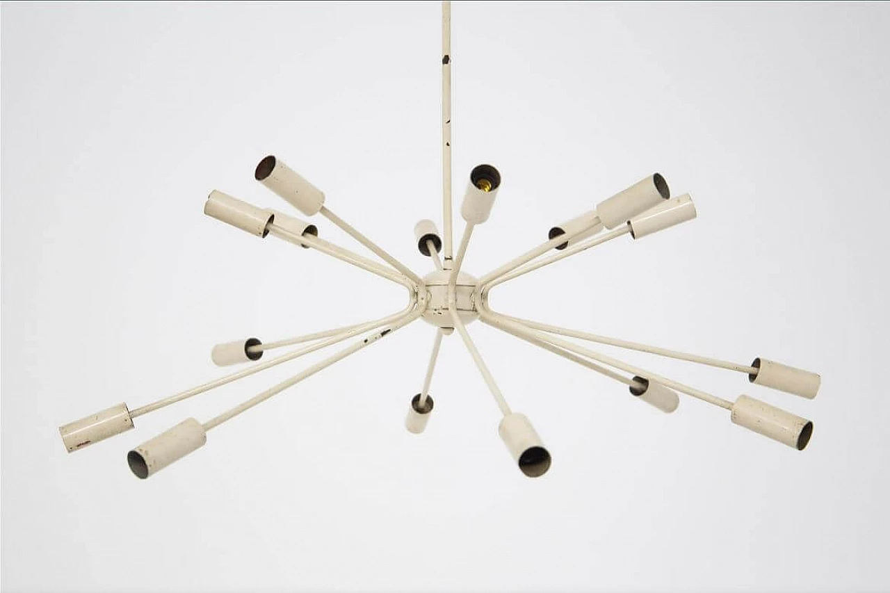 Chandelier with 16 lights by Gino Sarfatti for ArteLuce, 1930s 1380212