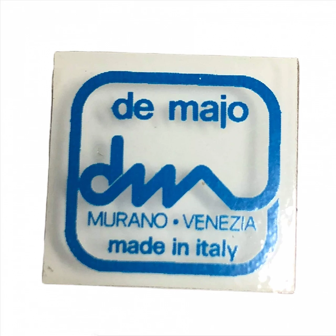 Lampada a sospensione bianca in vetro di Murano di De Majo, anni '70 1380218