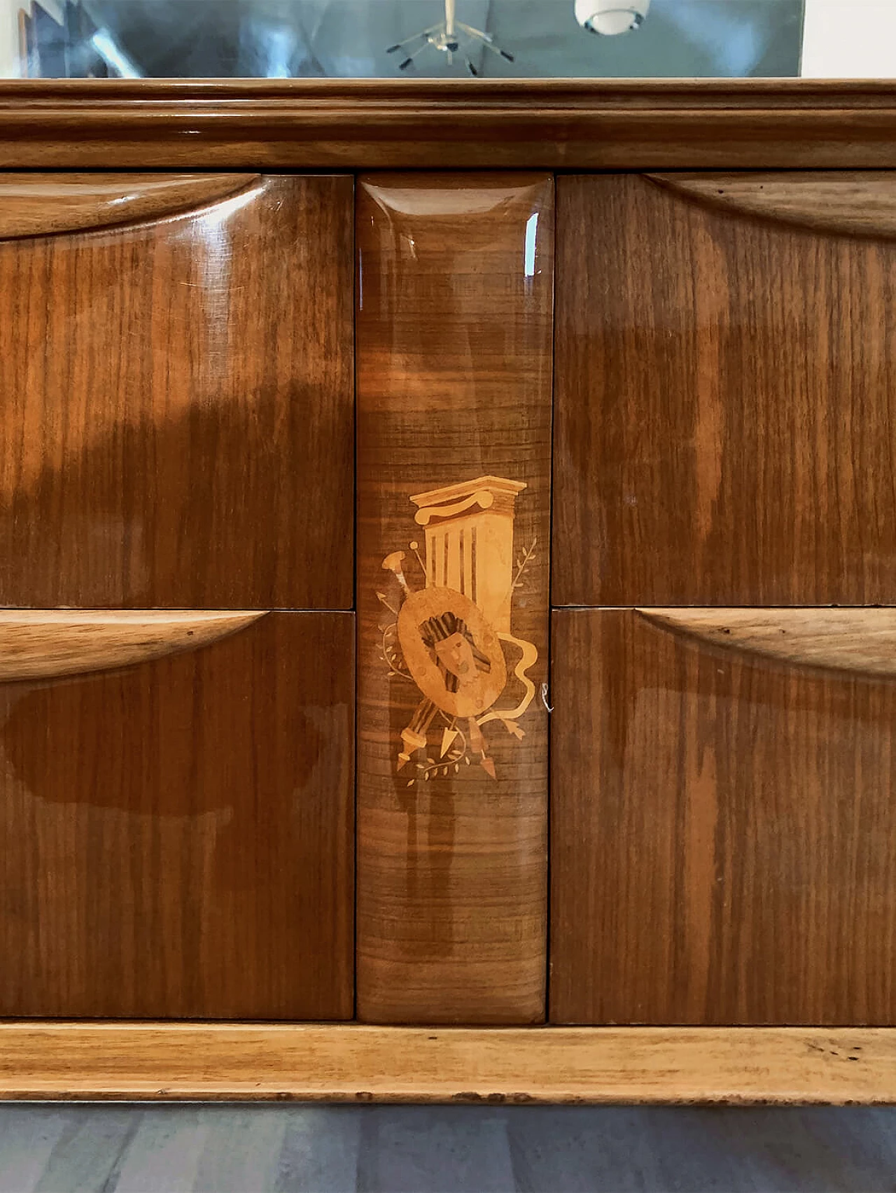 Cassettiera con specchio di Paolo Buffa, anni '50 1380292