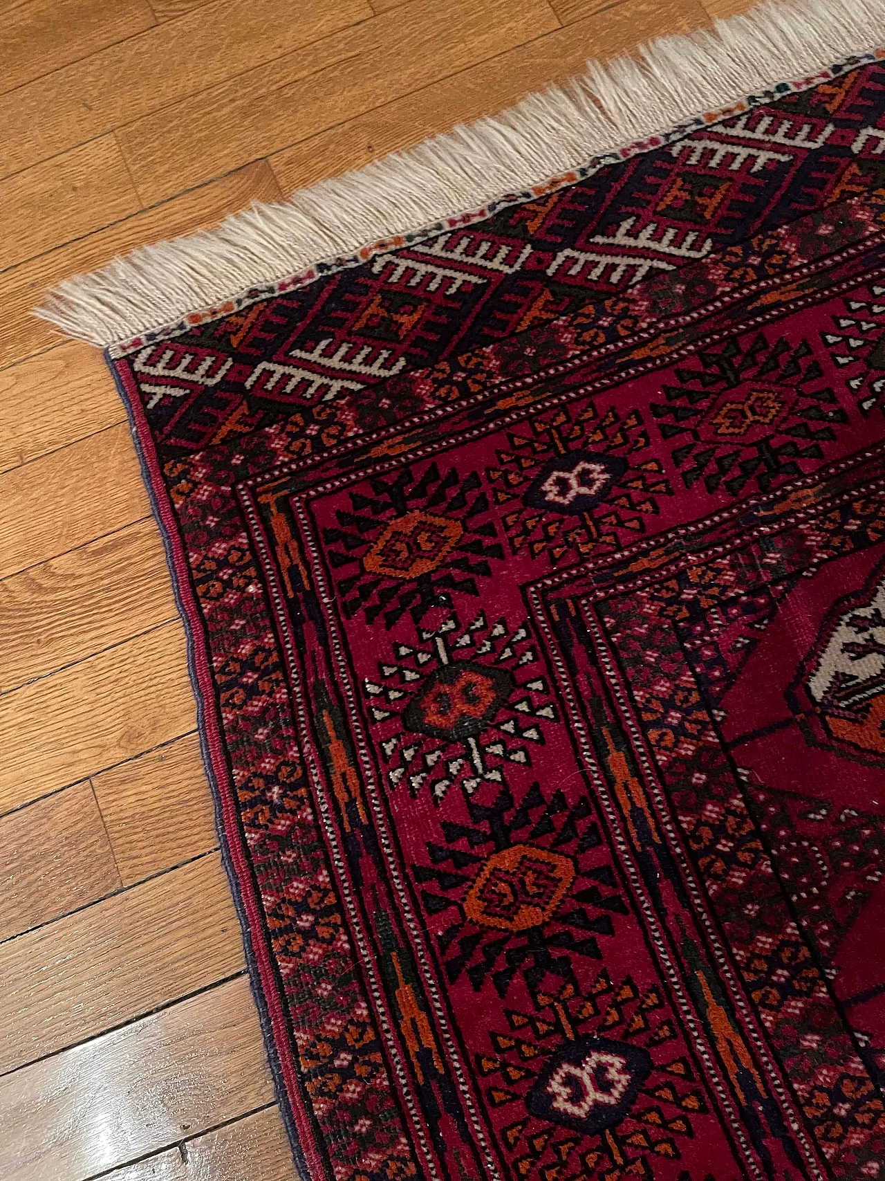 Hand-knotted Bukhara carpet from Turkmenistan, 1994 1380296