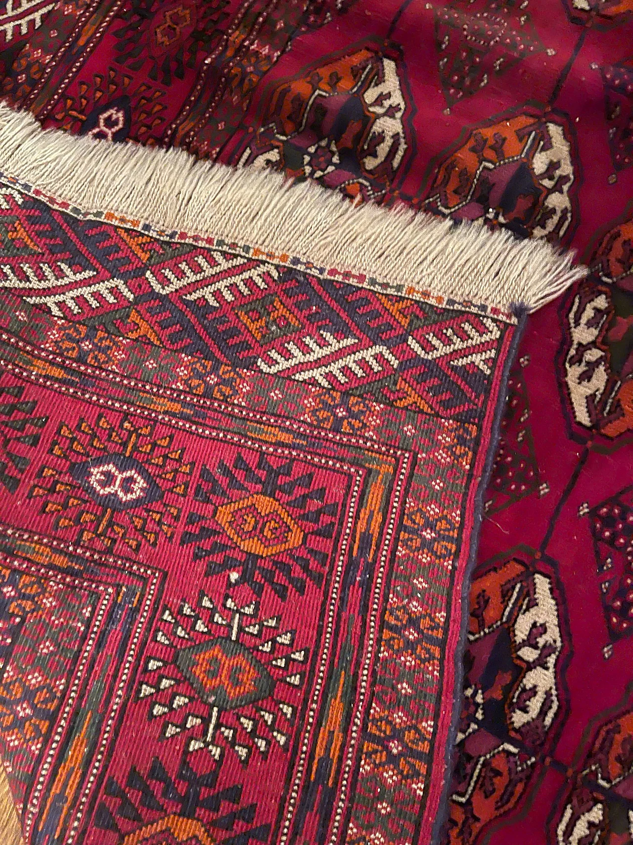Hand-knotted Bukhara carpet from Turkmenistan, 1994 1380297