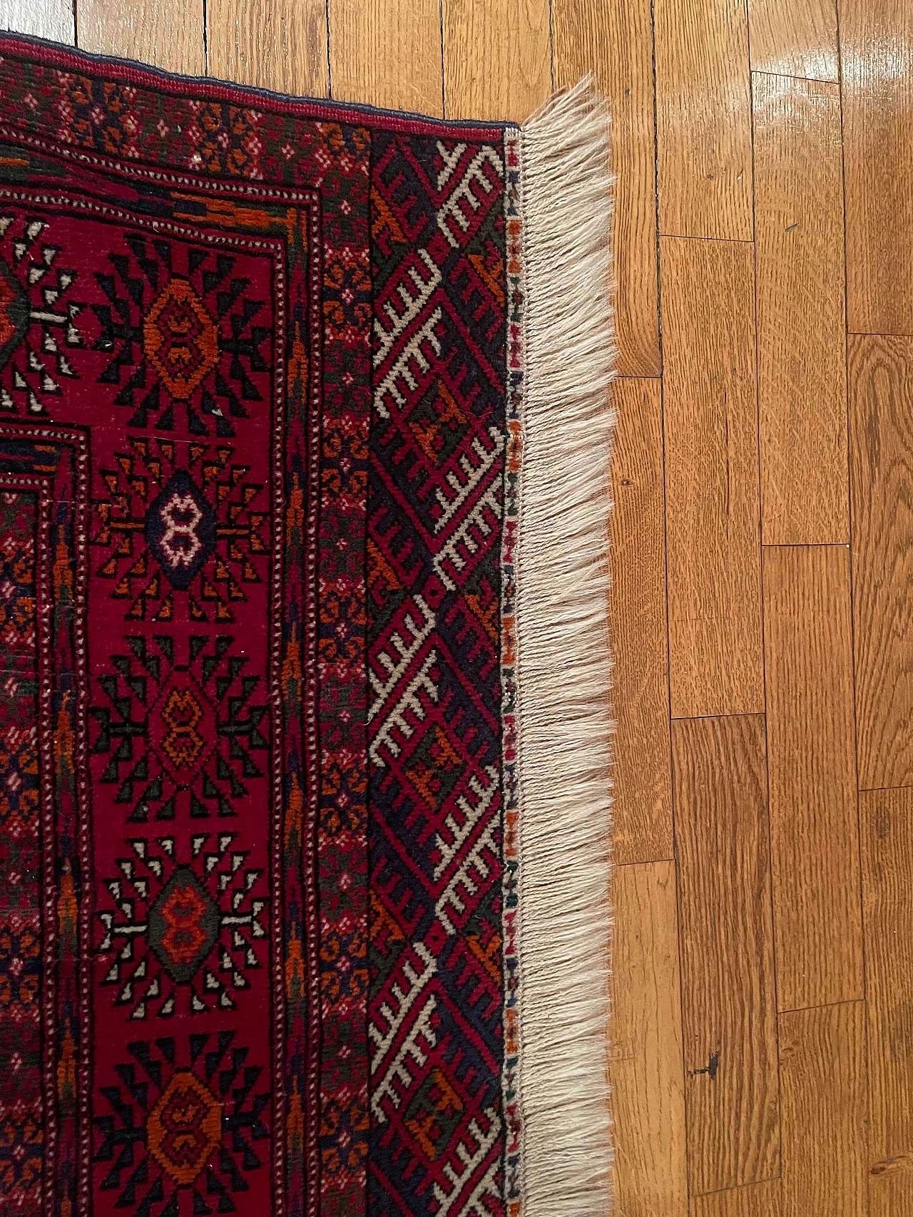 Hand-knotted Bukhara carpet from Turkmenistan, 1994 1380298