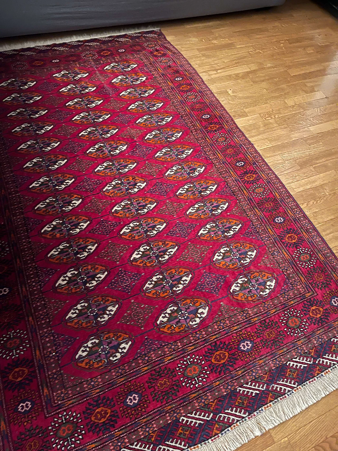 Hand-knotted Bukhara carpet from Turkmenistan, 1994 1380299